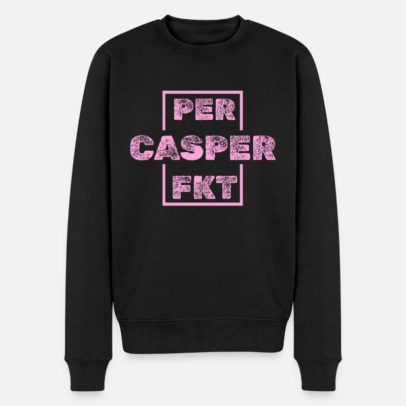 Geschenk für Casper - Männer Premium Bio Pullover - Schwarz