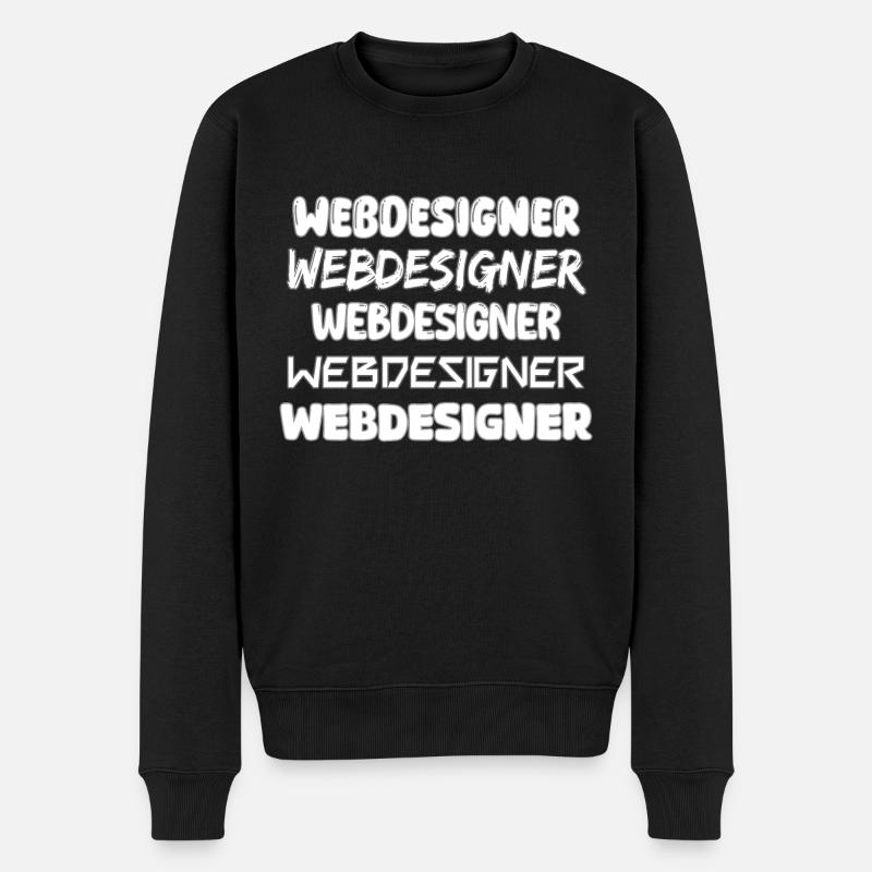 Webdesigner als Job - Männer Premium Bio Pullover - Schwarz