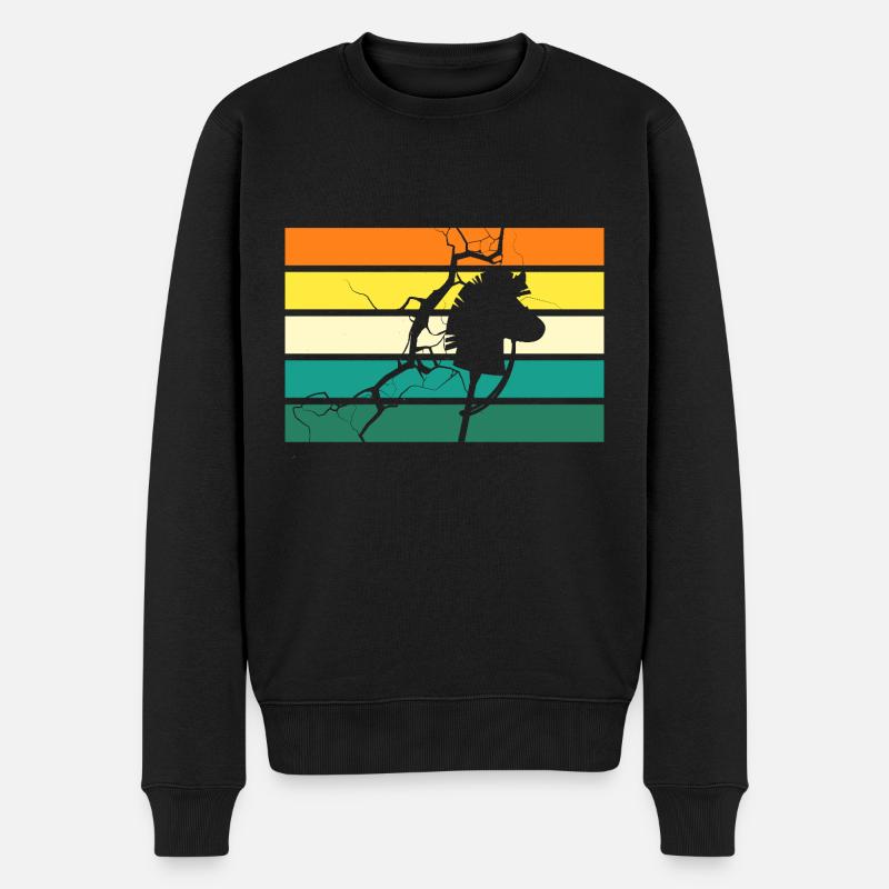 Steckenpferd Hobby Horsing - Männer Premium Bio Pullover - Schwarz