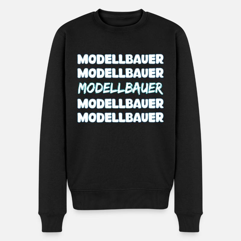 Geschenk für Modellbauer - Männer Premium Bio Pullover - Schwarz