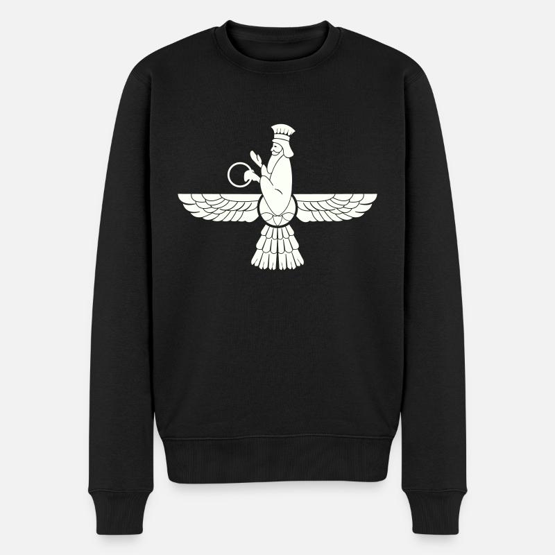 zarathustra - Männer Premium Bio Pullover - Schwarz