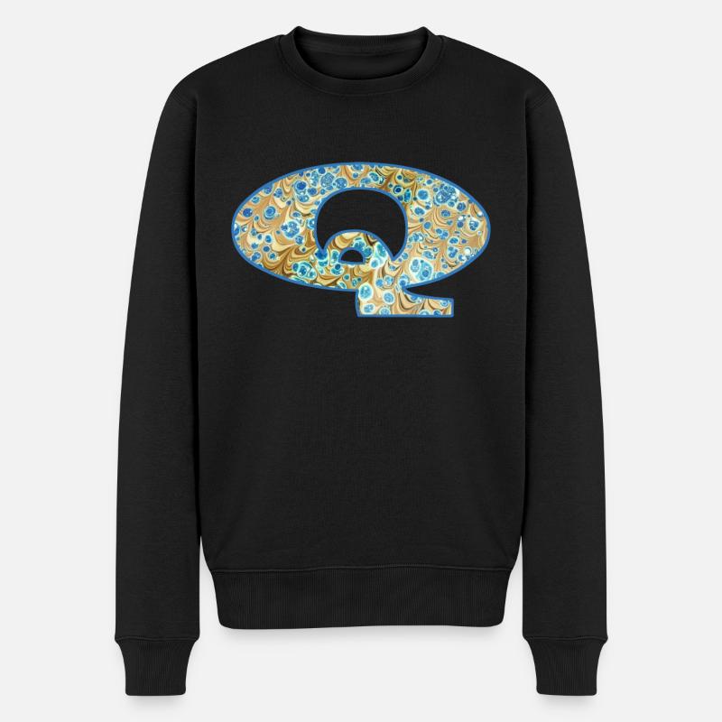 q e 243 - Männer Premium Bio Pullover - Schwarz
