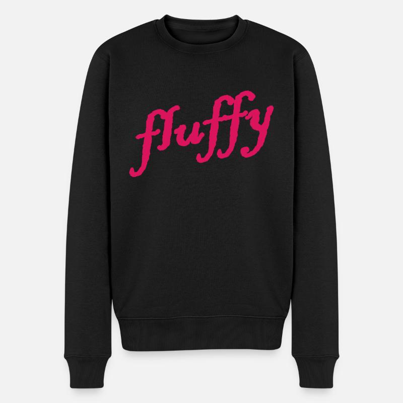 fluffy - Pull Premium bio Homme - noir