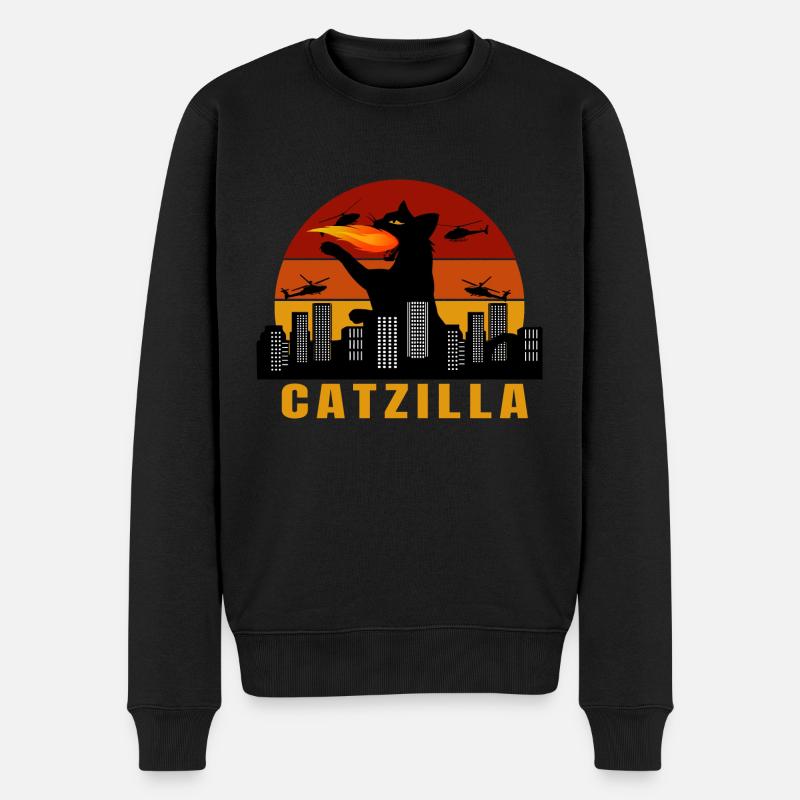catzilla catzilla - Pull Premium bio Homme - noir