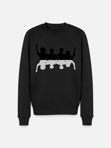 Mirror friends together - Men's Premium Organic Jumper - black