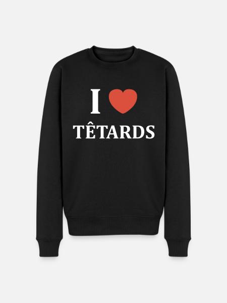i love têtards - Pull Premium bio Homme - noir