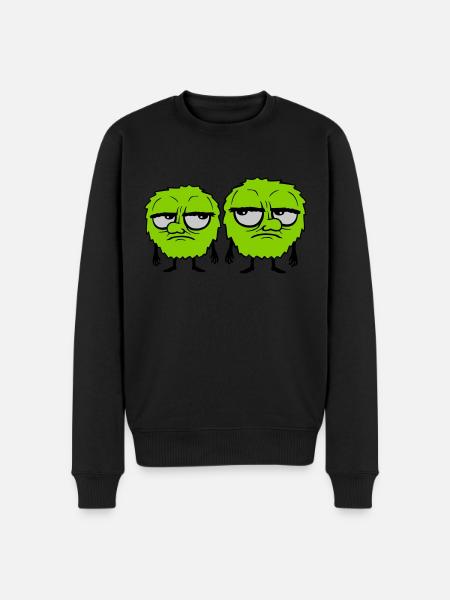 2 Monsters Roll Eyes - Men's Premium Organic Jumper - black