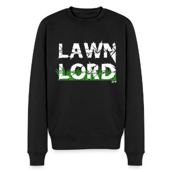 LAWN LORD - Men's Premium Organic Jumper - black - Front - Nico (187cm)