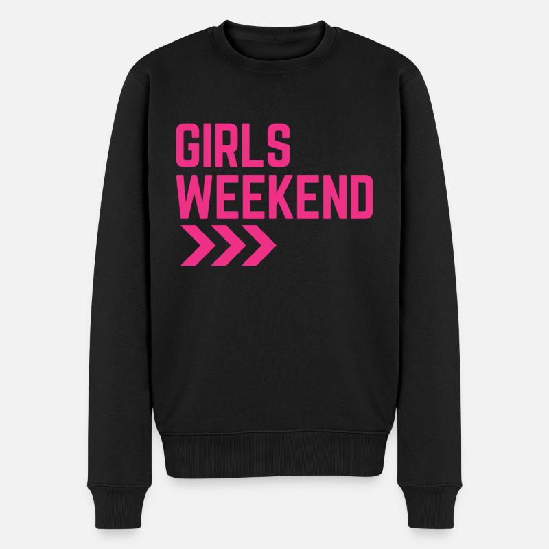 Week-end des filles - Pull Premium bio Homme - noir