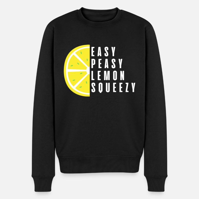 Easy Peasy Lemon Squeezy - Pull Premium bio Homme - noir
