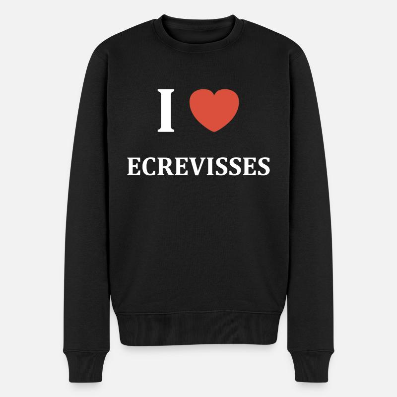 i love Ecrevisses - Pull Premium bio Homme - noir
