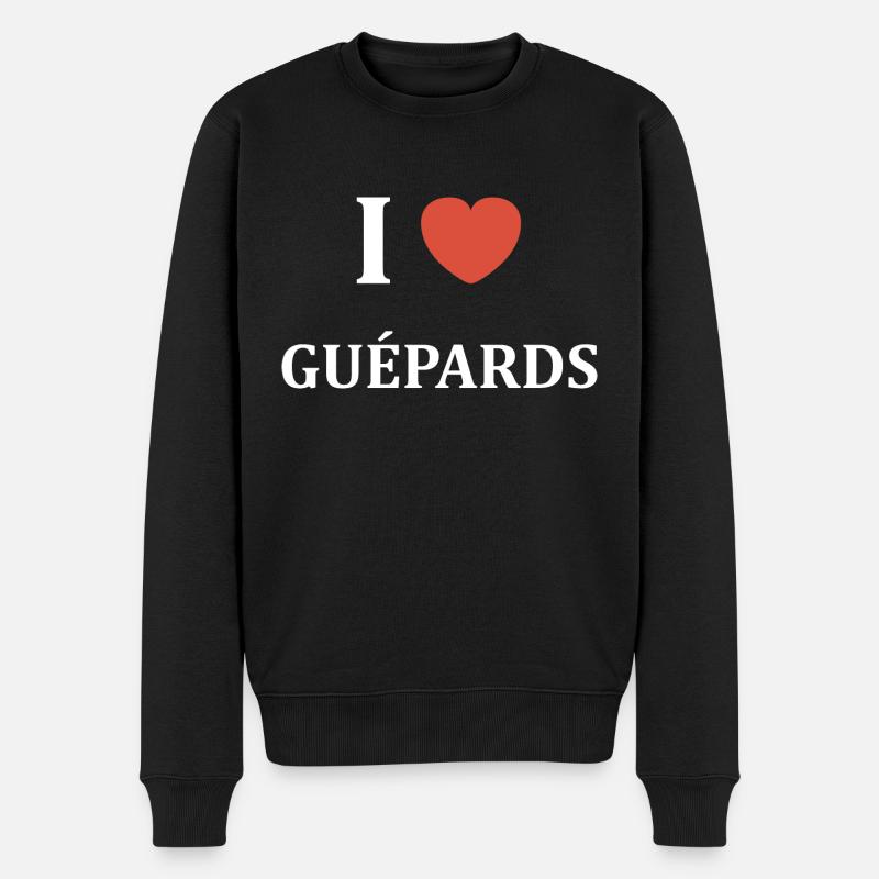 i love Guépards - Pull Premium bio Homme - noir