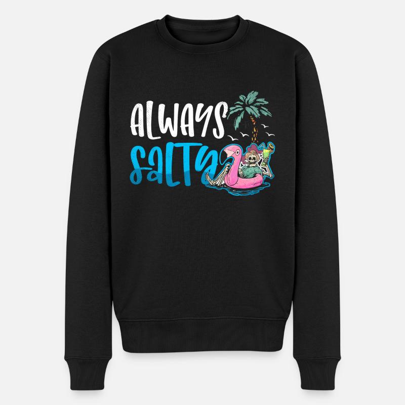 Always Salty black - Männer Premium Bio Pullover - Schwarz