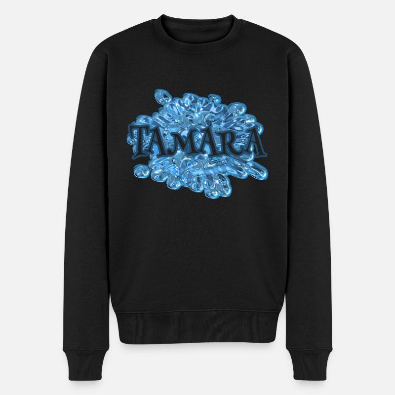 Wassertropfen für Tamara Tamara Name - Männer Premium Bio Pullover - Schwarz