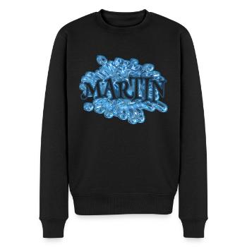 Cadeau pour Martin - Pull Premium bio Homme - noir - Devant - Nico (187cm)