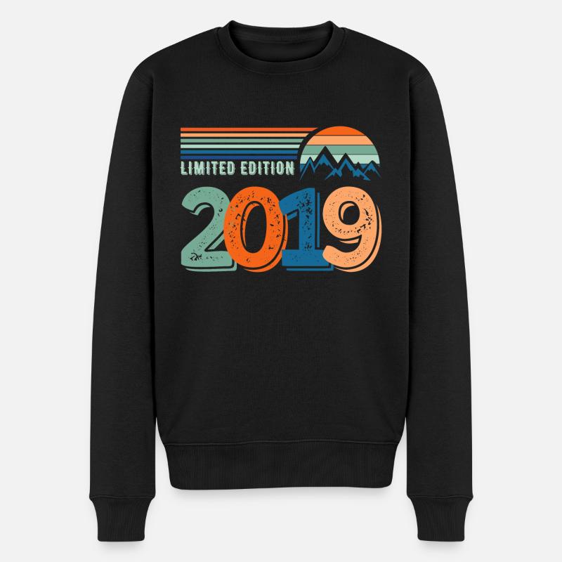 Limitierte Auflage 2019 - Männer Premium Bio Pullover - Schwarz