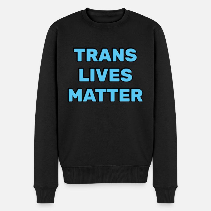 Les vies trans comptent - Pull Premium bio Homme - noir