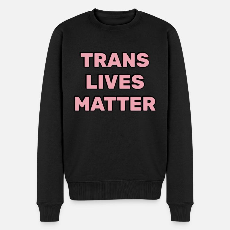 Les vies trans comptent - Pull Premium bio Homme - noir