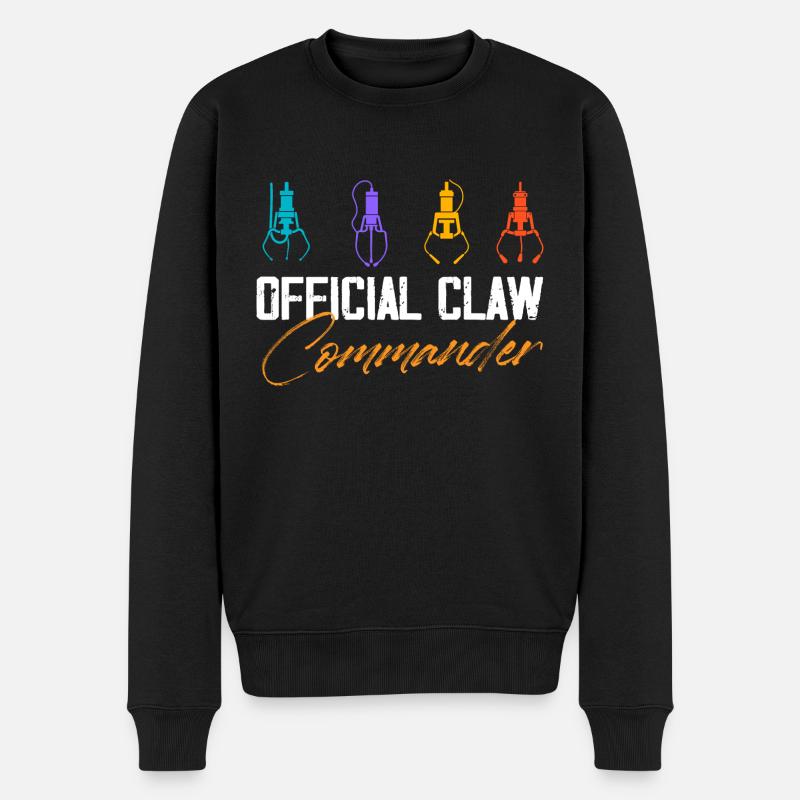 Grue d’arcade officielle Claw Commander - Pull Premium bio Homme - noir