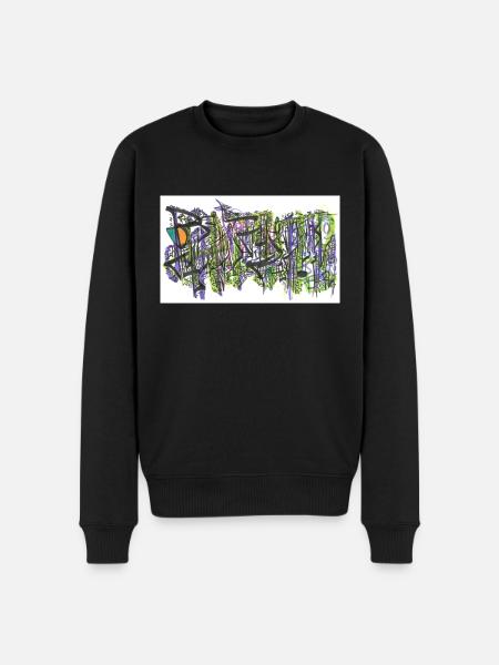 240723 03 - Männer Premium Bio Pullover - Schwarz