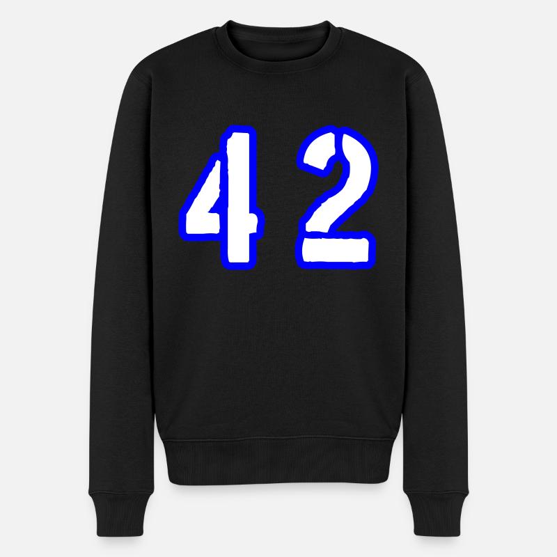 42 Symbole numérique - Pull Premium bio Homme - noir