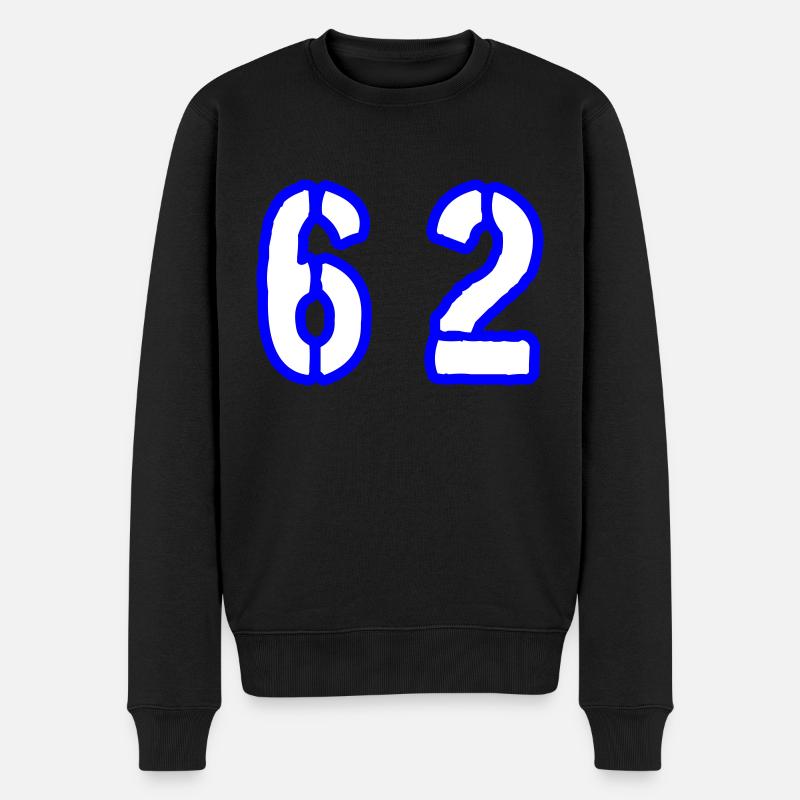 62 Symbole numérique - Pull Premium bio Homme - noir