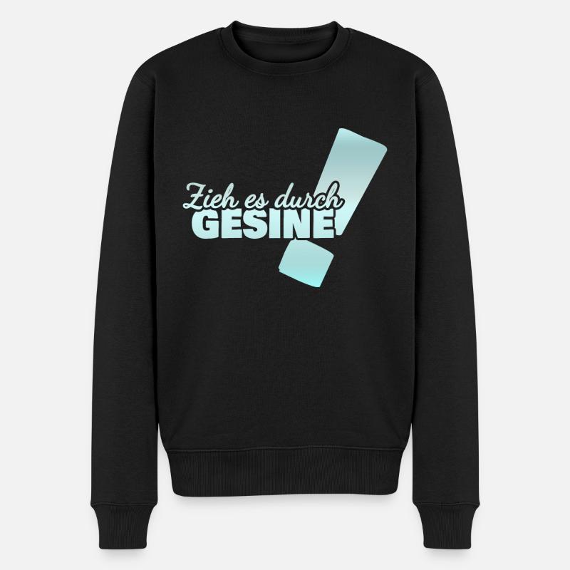 Prénom Gesine - Pull Premium bio Homme - noir