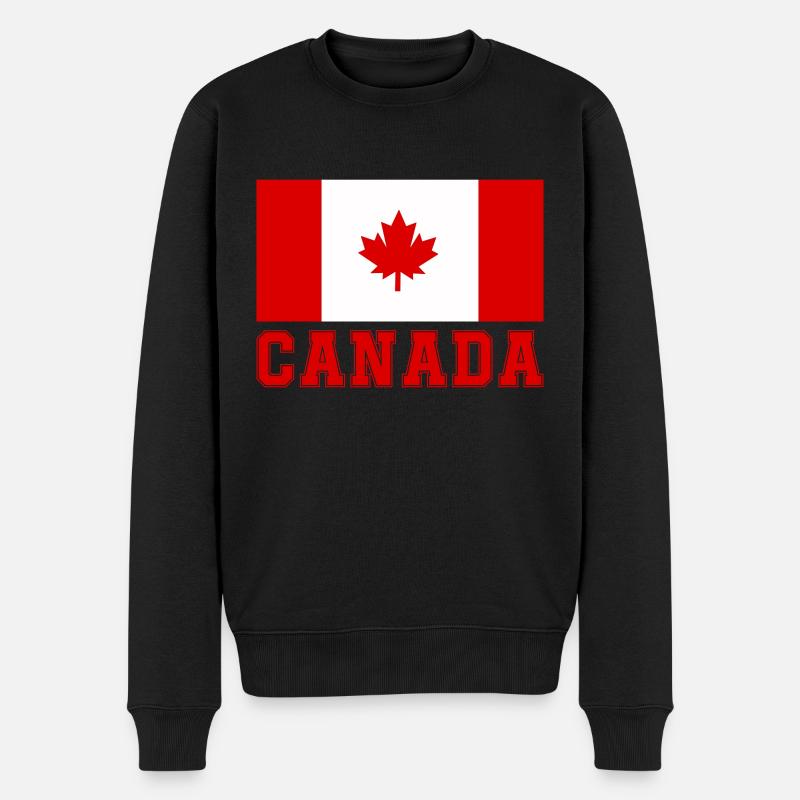 kanada canada - Männer Premium Bio Pullover - Schwarz