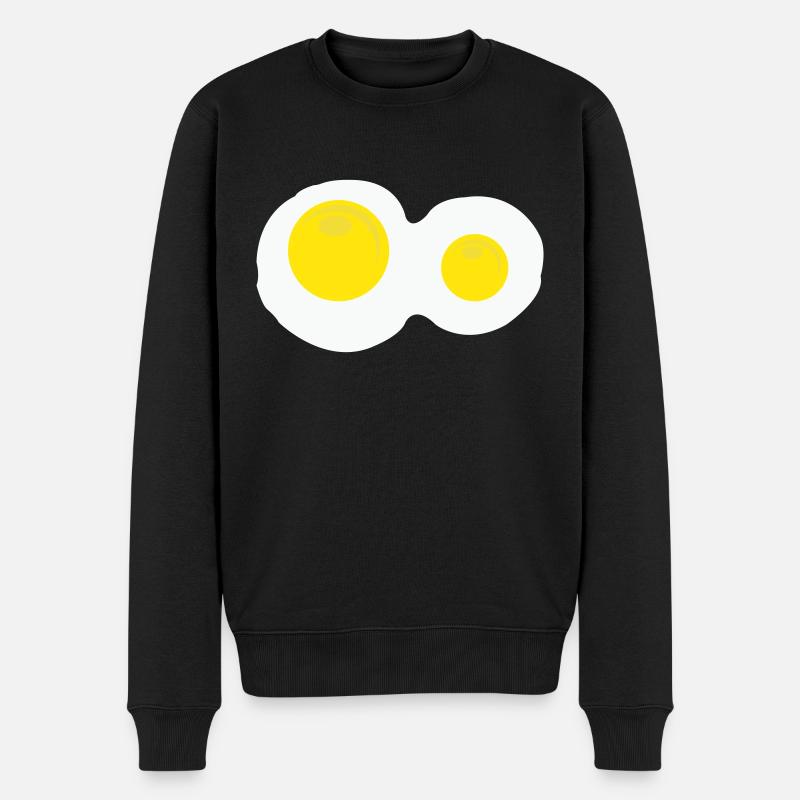 Œufs au plat - Pull Premium bio Homme - noir