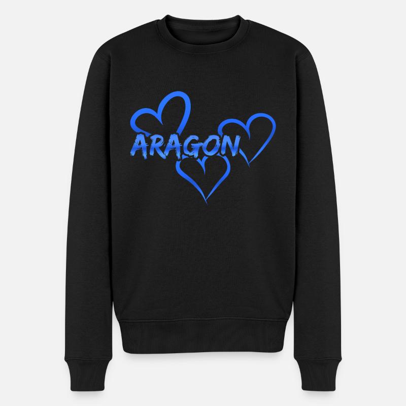 Aragon comme Aragon - Pull Premium bio Homme - noir