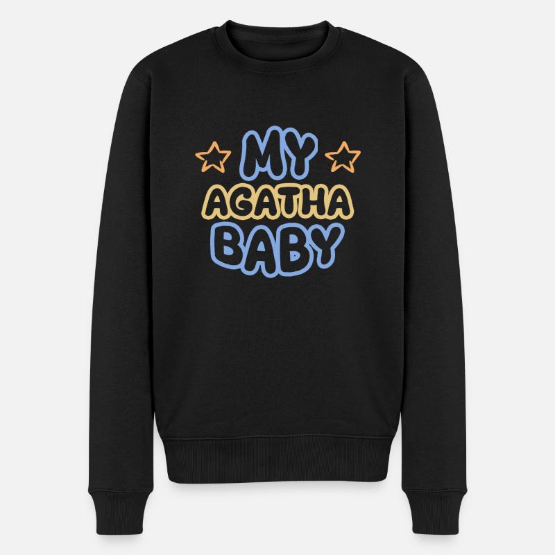 Cadeau pour Agatha - Pull Premium bio Homme - noir