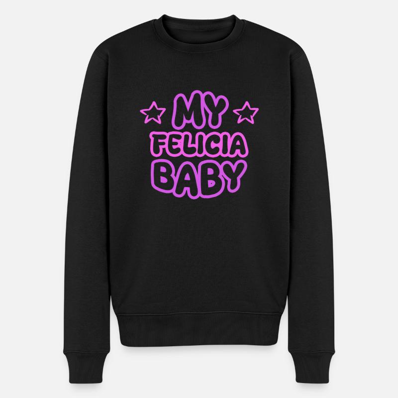 Felicia - Männer Premium Bio Pullover - Schwarz