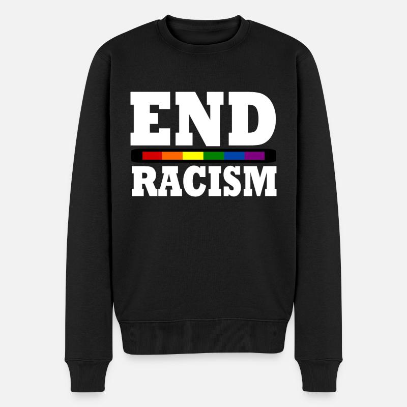 End Racism - Pull Premium bio Homme - noir