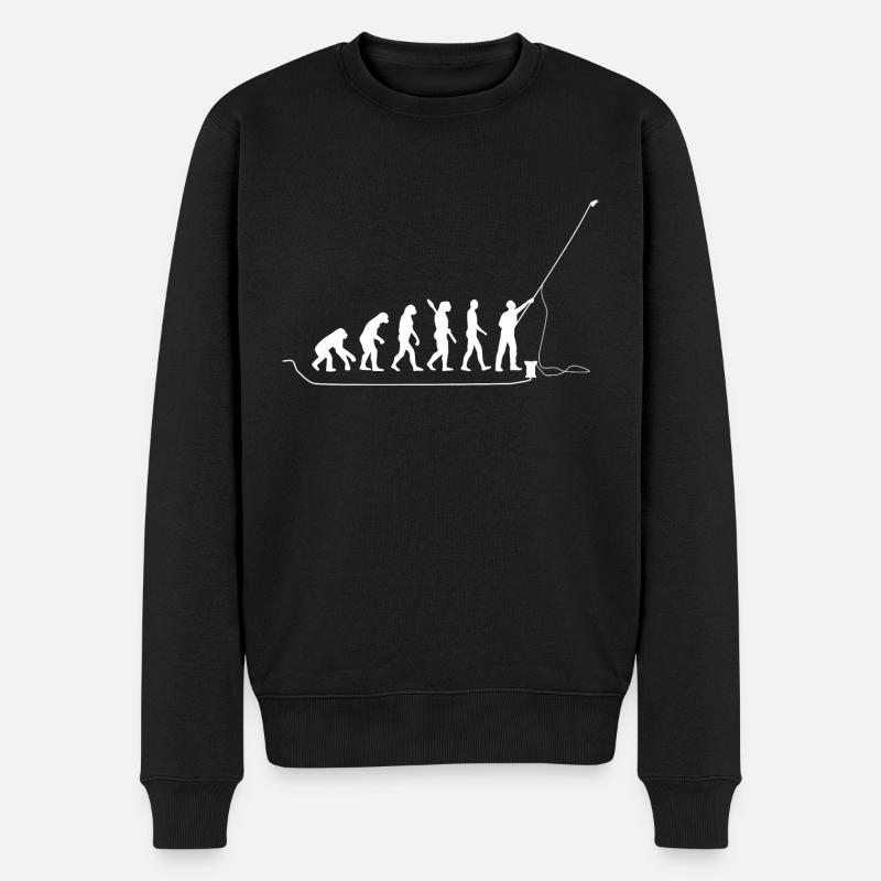 Evolution Fensterputzen Fassade abwaschen Reinigen - Männer Premium Bio Pullover - Schwarz