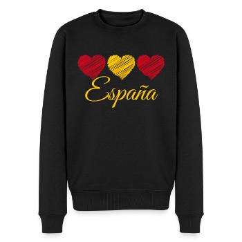 Articles de fans Espagne Euro National Equipe Espana - Pull Premium bio Homme - noir - Devant - Nico (187cm)
