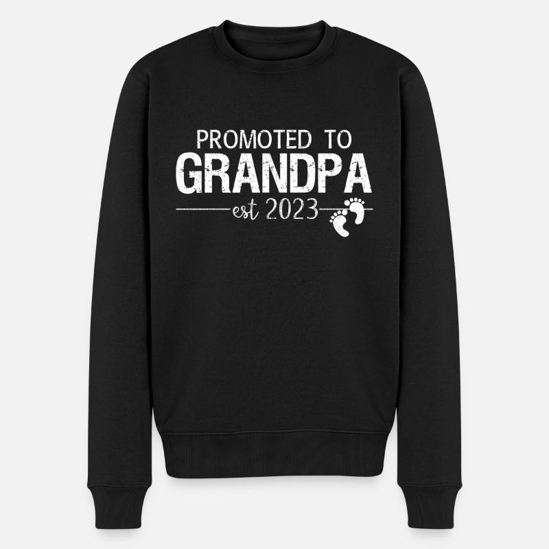 promu grand-père 2023 - Pull Premium bio Homme - noir