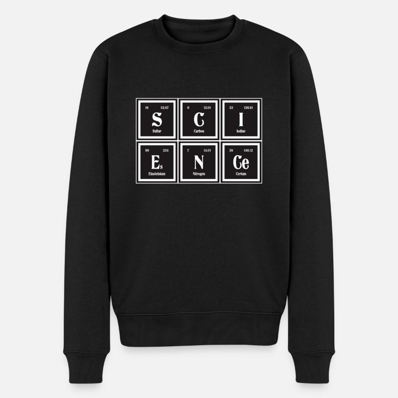 | scientifique Tableau périodique des éléments - Pull Premium bio Homme - noir