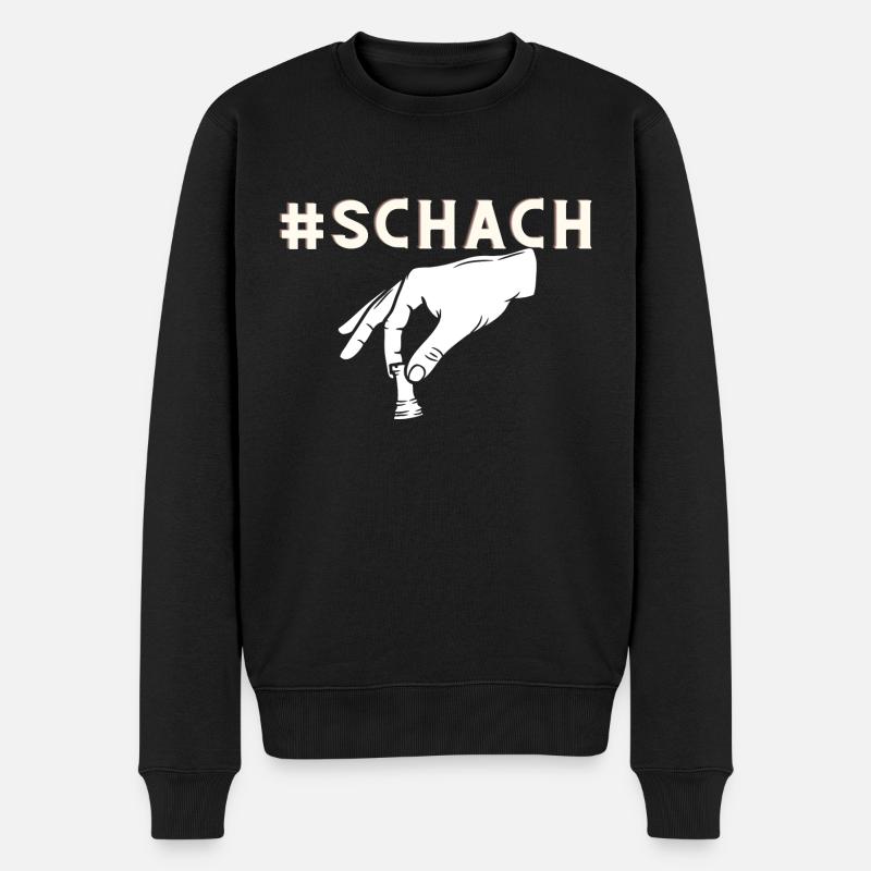 Schach - Männer Premium Bio Pullover - Schwarz