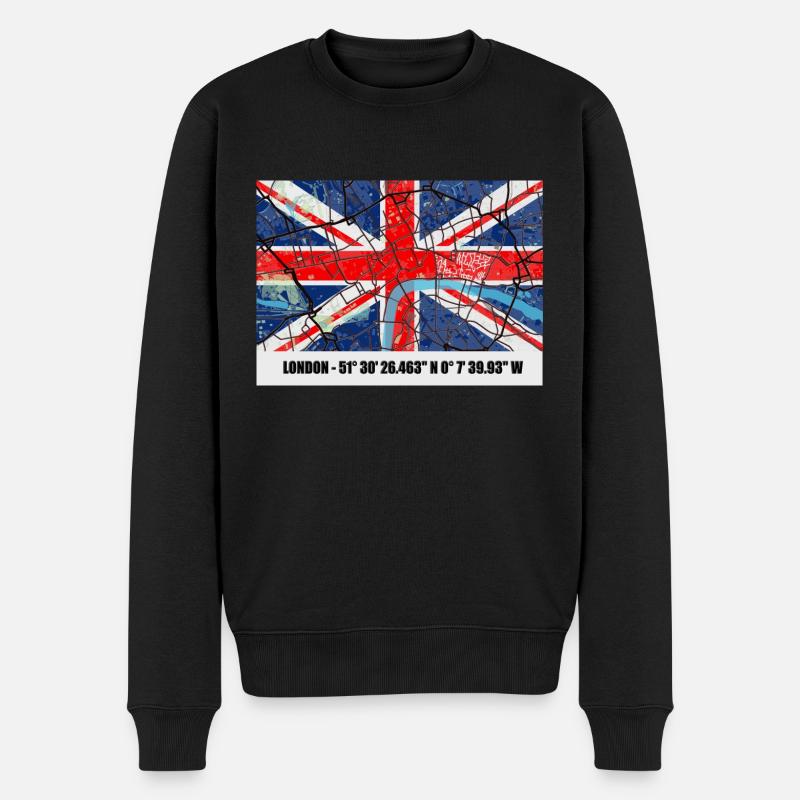 Londres - Pull Premium bio Homme - noir