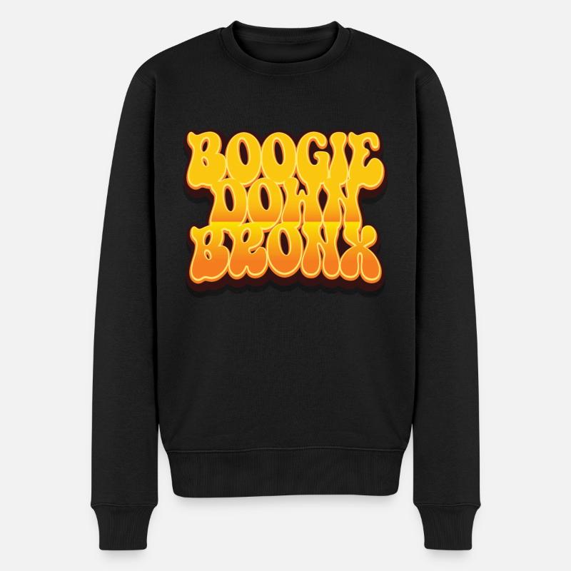 Boogie Down Bronx - Männer Premium Bio Pullover - Schwarz