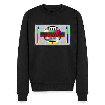 Boykott Katar Qatar abschalten Nein zur WM in Kata - Männer Premium Bio Pullover - Schwarz - Vorne - Nico (187cm)