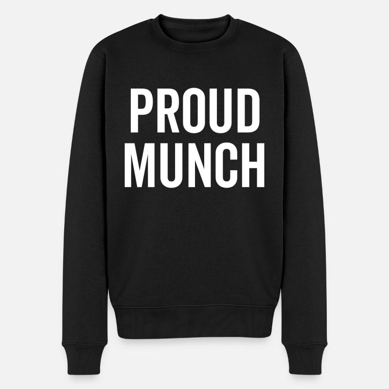 Munch fier - Pull Premium bio Homme - noir
