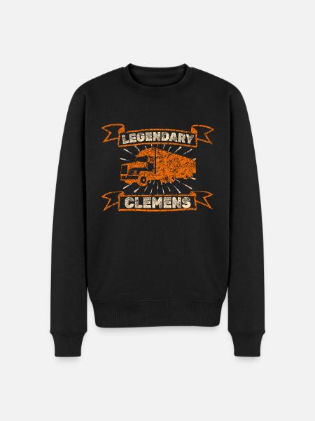 Gift for Clemens - Men's Premium Organic Jumper - black