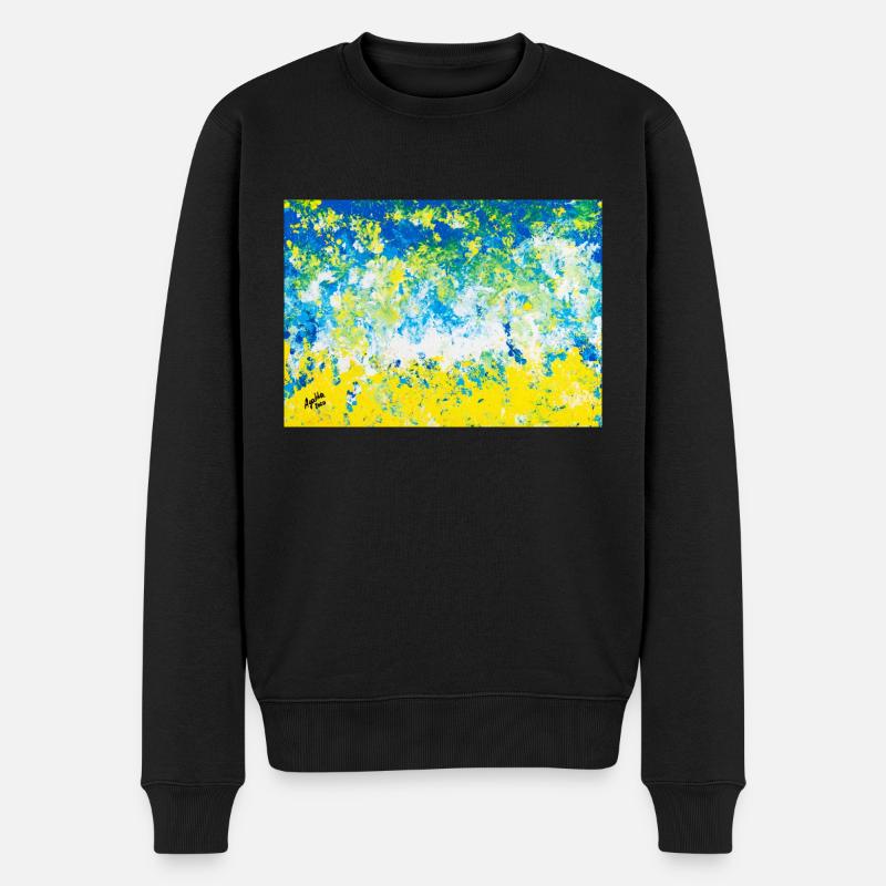 Summerdream - Art by Agatha - Männer Premium Bio Pullover - Schwarz