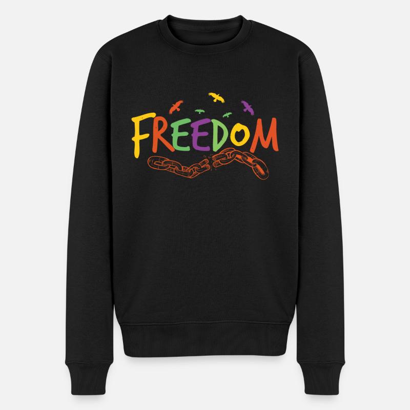 LIBERTÉ - Pull Premium bio Homme - noir