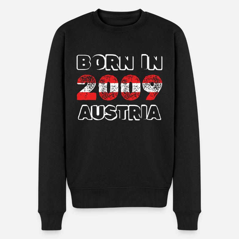 Austria 2009 - Männer Premium Bio Pullover - Schwarz