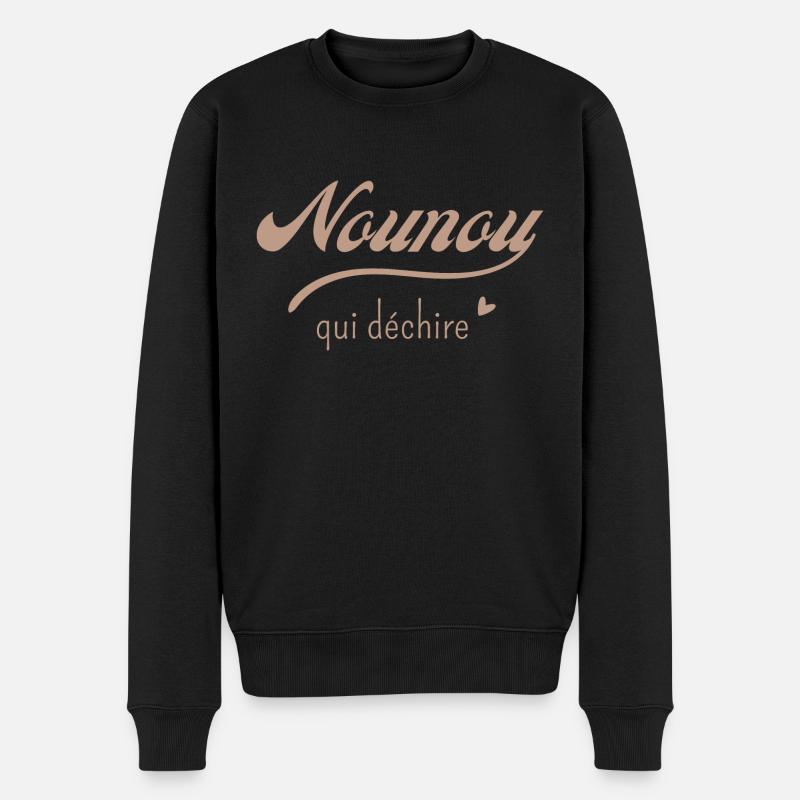 Nounou qui déchire - Pull Premium bio Homme - noir