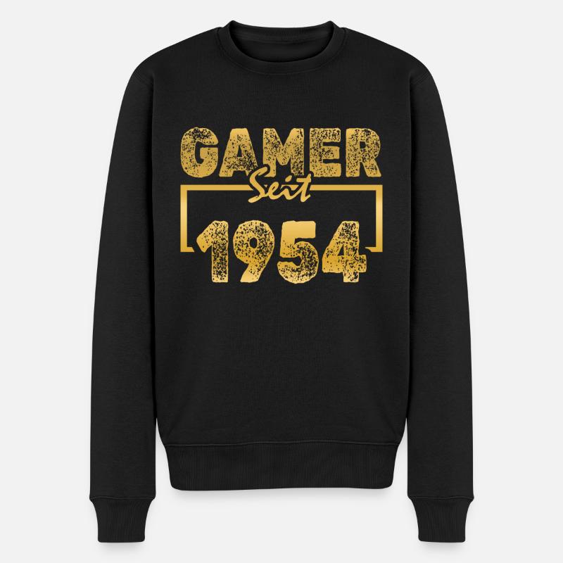 1954 - Männer Premium Bio Pullover - Schwarz