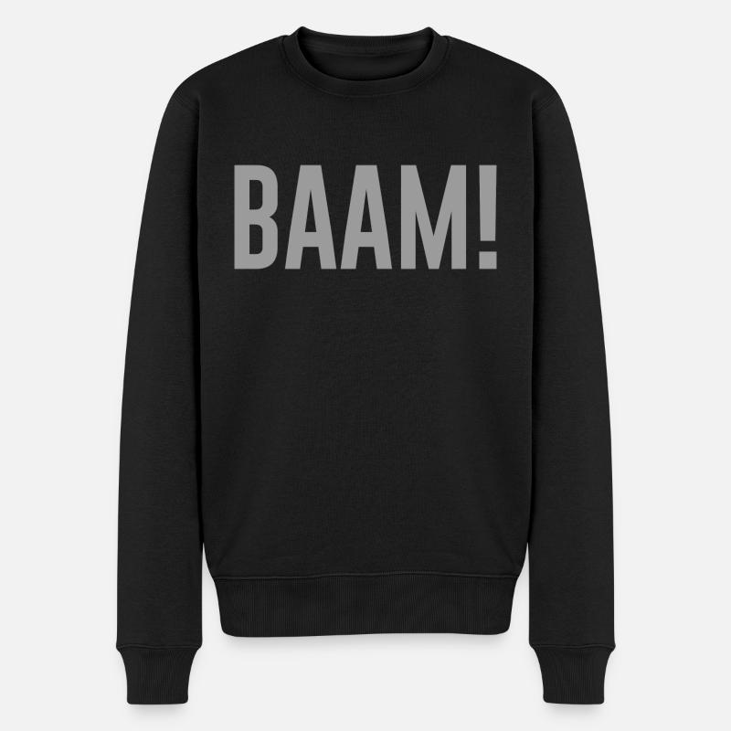 Baam disant cadeau - Pull Premium bio Homme - noir