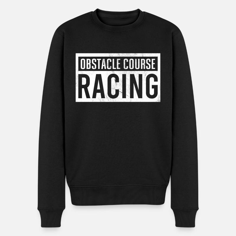 Équipement de course d’obstacles - Pull Premium bio Homme - noir